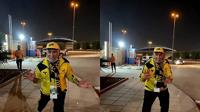 شاهد.. العم كمال الدولي يحتفل بفوز الاتحاد على النصر بطريقته الخاصة