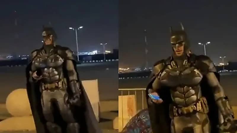 بالفيديو.. "باتمان" يظهر في شوارع الرياض