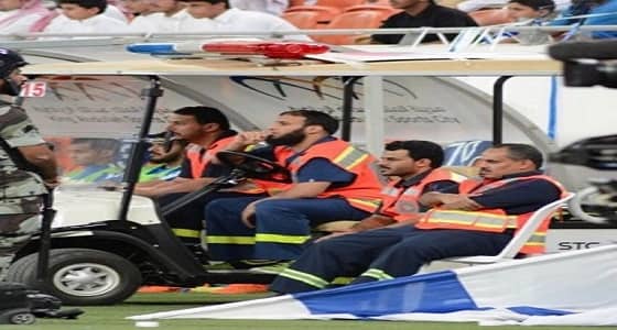 إسعاف 25حالة بين جماهير مباراة الأهلي والهلال بالجوهرة