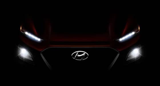 صورة تشويقية لـ " هيونداي كونا الأمريكية " قبل معرض لوس أنجلوس