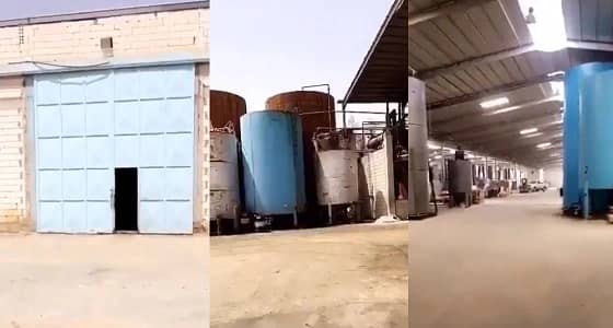 بالفيديو.. ضبط مصنع للزيوت غير مرخص في الخرج