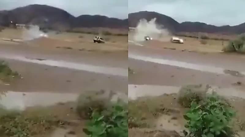 بالفيديو.. لحظة انقلاب مركبة أثناء ممارسة قائدها لـ «التطعيس»