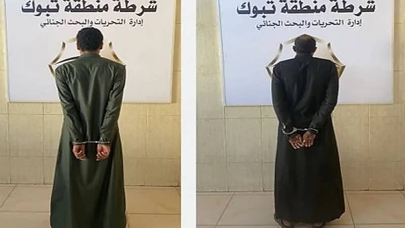 ضبط شخصين سرقا كيابل نحاسية من أبراج إحدى الشركات في تبوك
