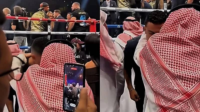 فهد بن نافل ورونالدو يتبادلان الحديث .. فيديو