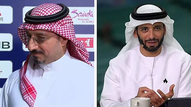 ردة فعل طريفة من حامد الحارثي بعد انقطاع مقابلة المسحل على الهواء .. فيديو