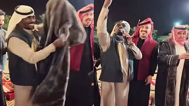 شبح بيشة يمازح فايز المالكي: مقروعين منه .. فيديو