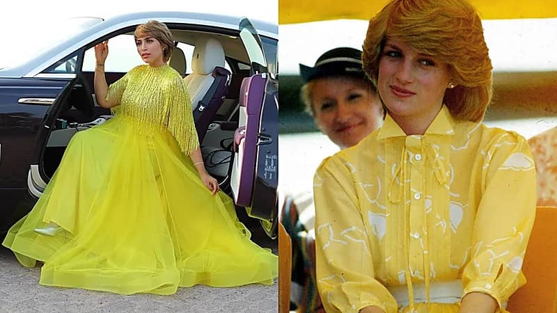 صور..الدكتورة خلود تقلد الأميرة ديانا