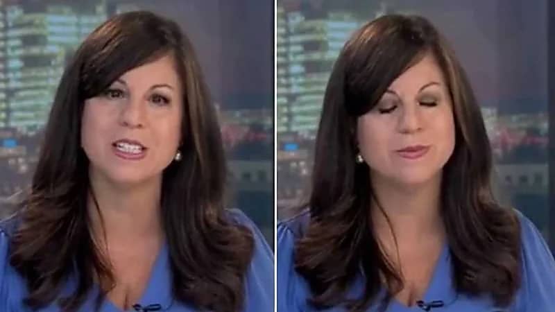 مذيعة تصاب بجلطة دماغية على الهواء