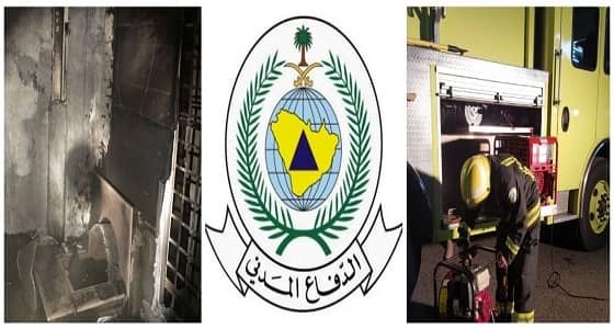 بالصور.. مدني عسير يخمد حريق بإحدى الغرف بعمارة سكنية بأبها
