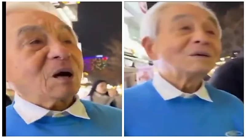 مُسن كوري يبادر بإلقاء التحية على شباب سعوديين بالخارج.. فيديو