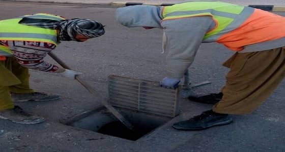 بالصور.. ‏أمانة ‎الشمالية تواصل أعمال الصيانة لإستقبال مياه الأمطار