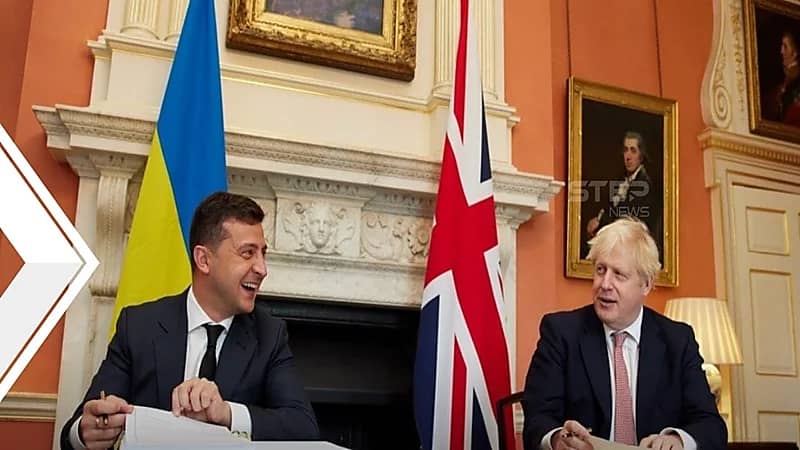 الرئيس الأوكراني وبوريس جونسون يتفقان على ضرورة وقف إطلاق النار