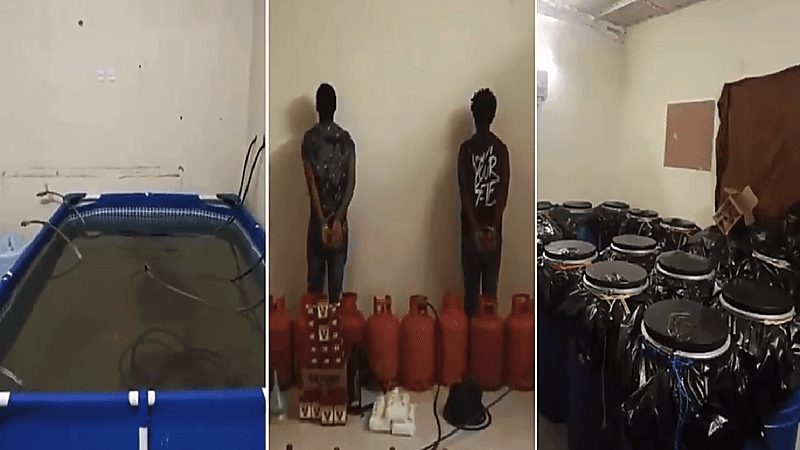 بالفيديو.. الإطاحة بوافدين يديران مصنع للخمور بالمدينة المنورة