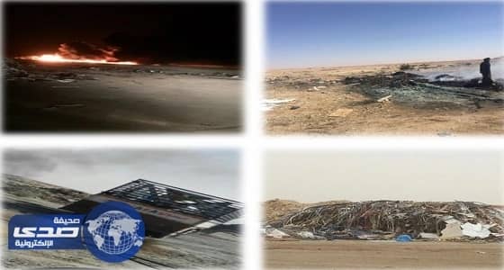 بالفيديو والصور.. عصابة حرق الإطارات تجبر مواطنين بشرق الرياض على هجر استراحاتهم