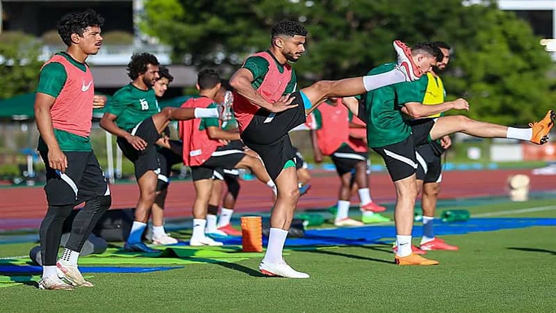 شاهد.. المران الأول للأخضر الأولمبي في طوكيو 