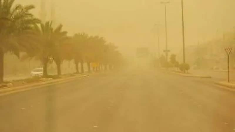 الأرصاد: رياح مثيرة للأتربة والغبار تحد من الرؤية الأفقية على عدة مناطق 