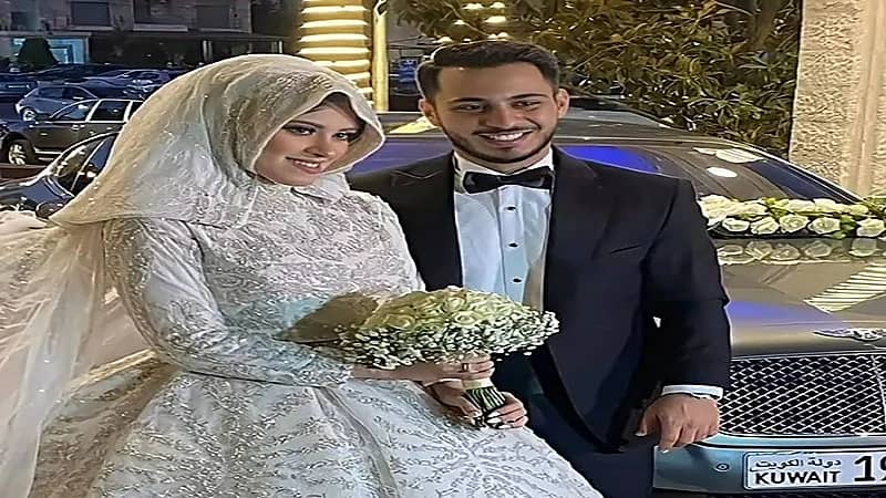 بالصور.. نجم طيور الجنة الوليد مقداد وزوجته خلال حفل زفافهما