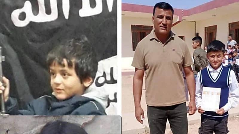 صورة طفل خطفه داعش وضمه إلى أشباله تحدث ضجة 