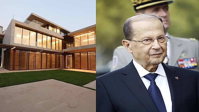 شاهد..منزل عون الجديد يثير الجدل في لبنان