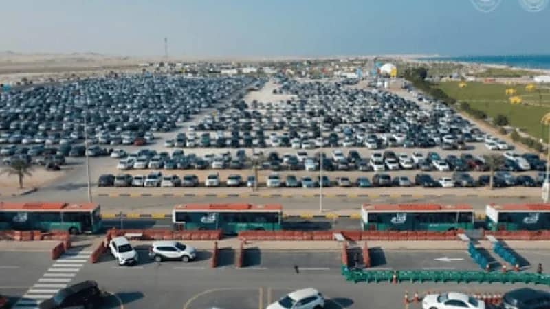 بالفيديو.. الجماهير تتدفق عبر منفذ سلوى لحضور نهائي كأس العالم غدًا