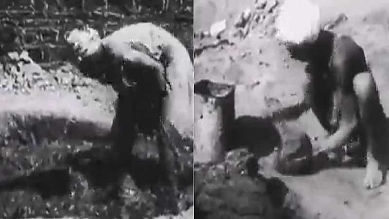 فيديو نادر لعُمال مصريين يصنعون الطوب قبل 90 عاما