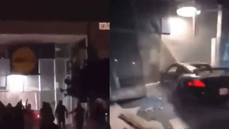 رجل يقتحم متجر بسيارة لامبورغيني مسروقة وينهب محتوياته في فرنسا .. فيديو