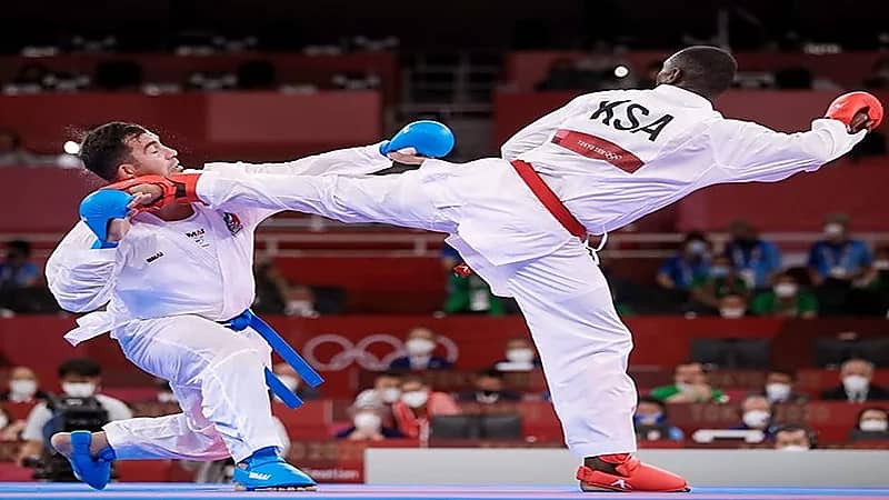 حامدي يتغلب على الإيراني ويفوز بذهبية آسيا للكاراتيه .. صور