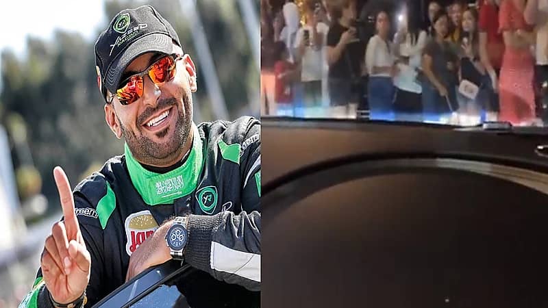 تجمهر العشرات حول سيارة يزيد الراجحي البوقاتي في كان .. فيديو