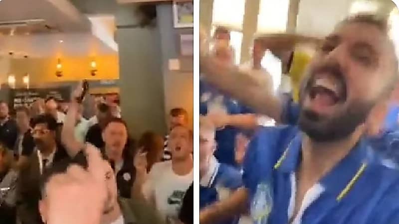 ‏مشجع سعودي يشعل حماس جماهير تشيلسي .. فيديو