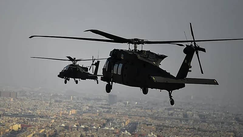 الحرس الوطني يشارك في العروض الجوية احتفاءً باليوم الوطنى للمملكة