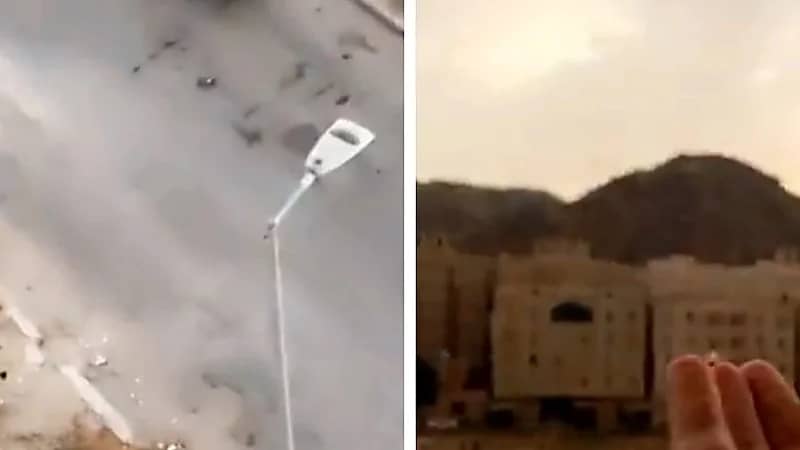 شاب يوثق تغير الطقس بشكل مفاجئ .. فيديو