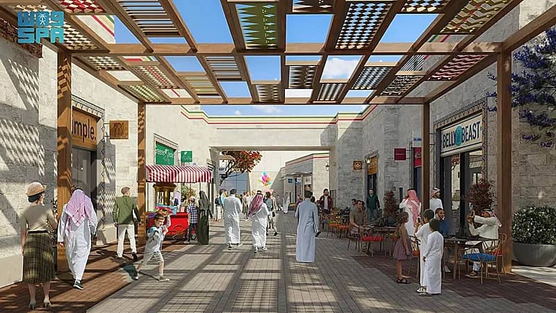 تشييد أكبر واجهة ترفيهية في عسير .. صور