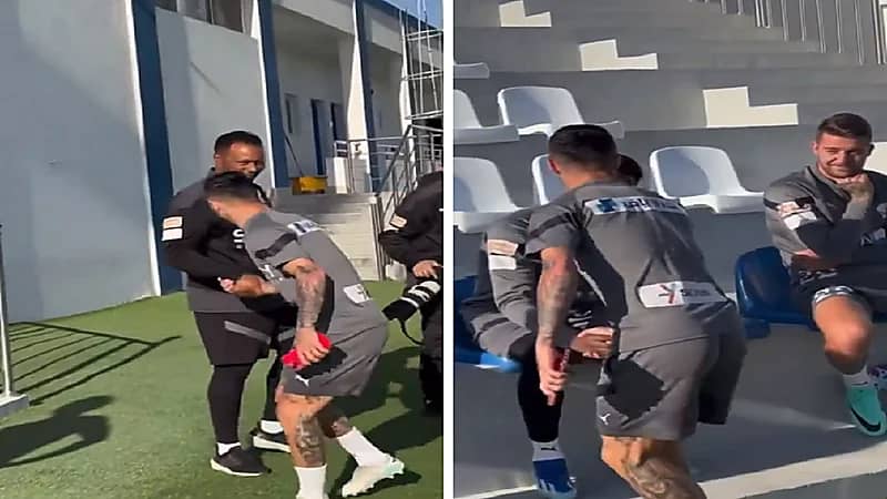 سافيتش يتفاجأ بغناء ميشيل في التمرين .. فيديو