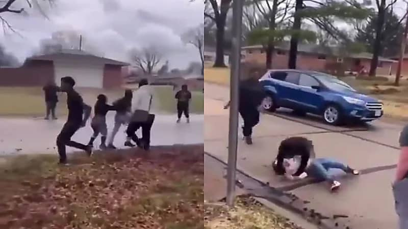 إصابات بالغة لطالبة بعد شجار عنيف مع زميلتها.. فيديو