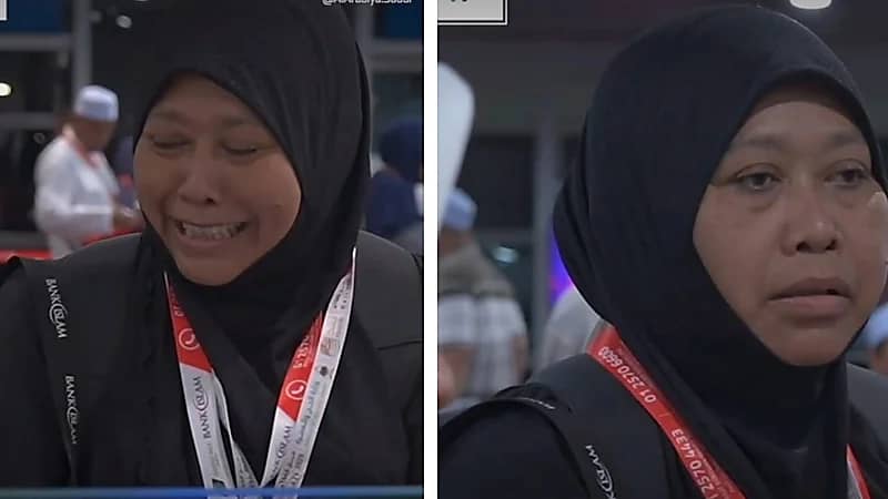 ماليزية تحقق أمنيتها بالحج بعد 10 سنوات من الانتظار .. فيديو