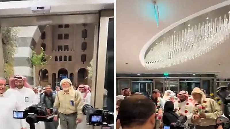 أهالي المدينة يستقبلون وفد الحجاج الإسبان بـ طلع البدر علينا .. فيديو