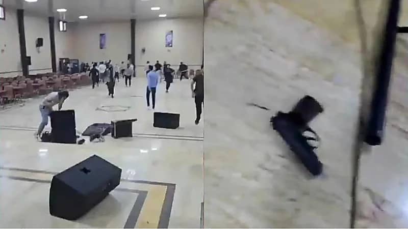 مسلحون يقتحمون صالة حفلات في إدلب ويعطلون حفلًا للفنان محمد الشيخ.. فيديو