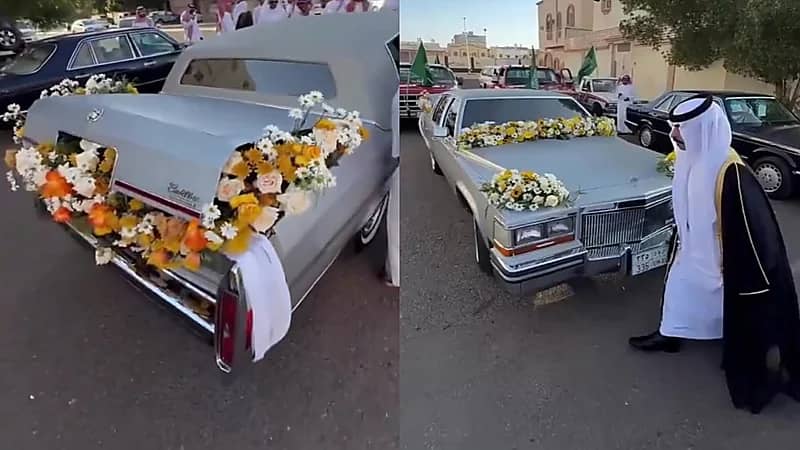 زايد الرميش يحتفل بزفافه بأسلوب كلاسيكي يُعيد أجواء الثمانينيات.. فيديو