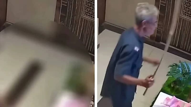 فيديو صادم لكلب يقفز من الطابق 15 هربًا من اعتداء حارس