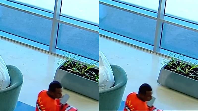 مندوب توصيل يقتحم بثًا مباشرًا في تلفزيون الكويت .. فيديو