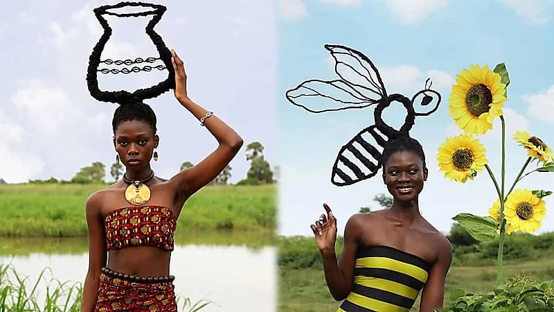 فنانة أفريقية تُبدع في تحويل شعرها لمنحوتات مبهرة..صور