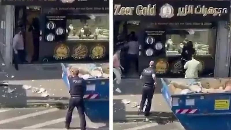 سوريون يطيحون بلص مسلح ويساعدون الشرطة في ألمانيا .. فيديو