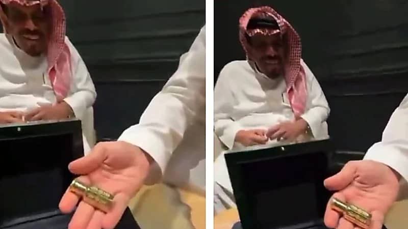 دخون الإماراتية تكافئ أول عملائها بهدية فاخرة من الذهب .. فيديو