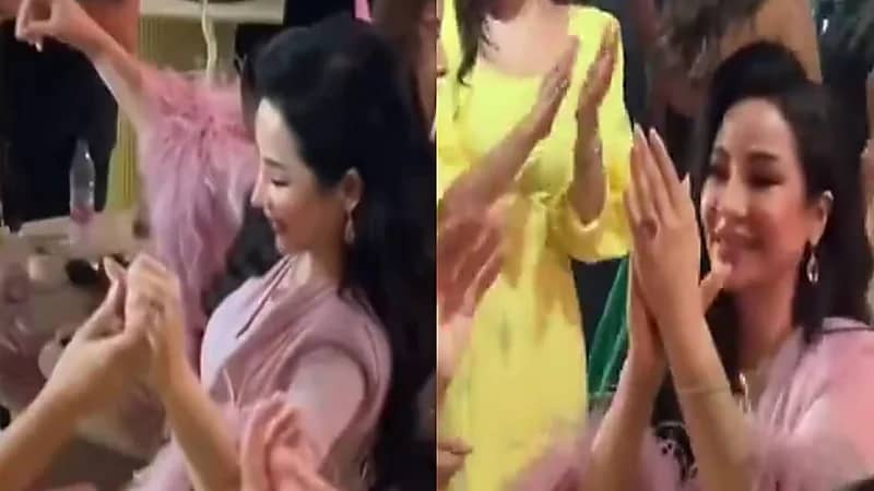 لجين عمران تتفاعل بالرقص في إحدى المناسبات.. فيديو