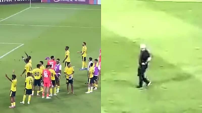 جيسوس يشارك لاعبي النصر فرحة الفوز وسط تفاعل كبير من الجماهير  ..  فيديو