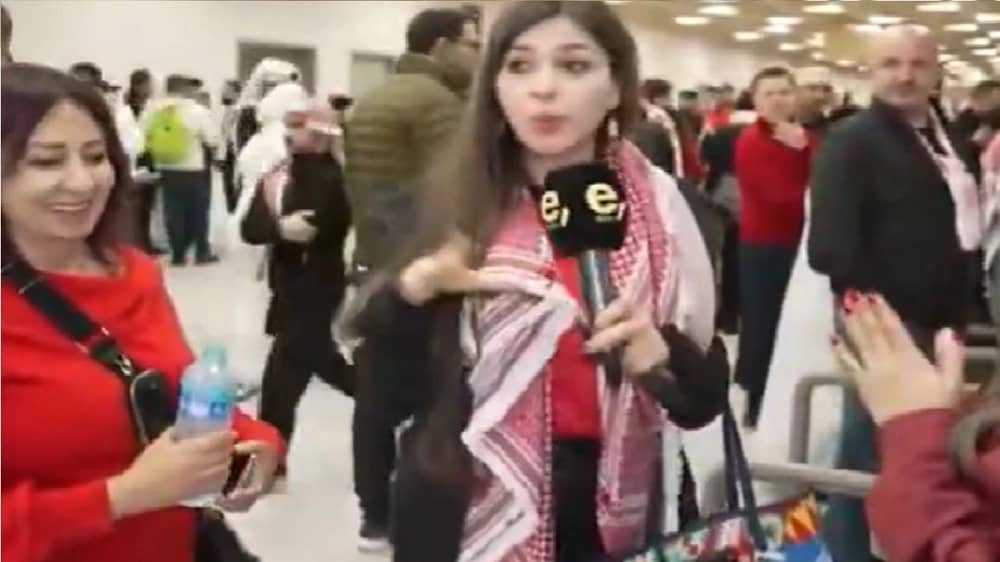 مشجعة أردنية: هدف المغرب دخل بسبب الرياح .. فيديو