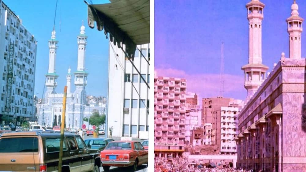 لقطات تاريخية تظهر ساحات وواجهات المسجد الحرام قبل نصف قرن .. صور