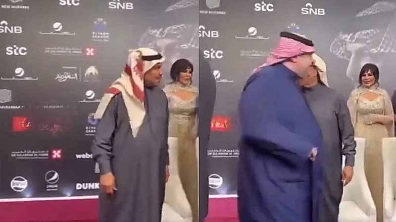 موقف عفوي بين الأمير عبدالرحمن بن مساعد ومحمد عبده .. فيديو