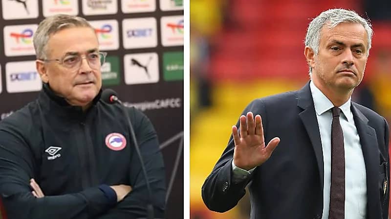 مكالمة مورينيو تقطع مؤتمراً صحافياً في السوبر المصري .. فيديو