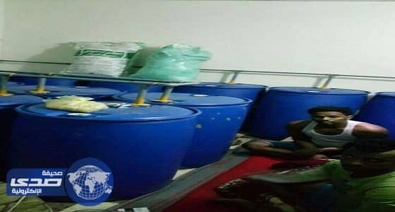 بالصور .. الهيئة تقود شرطة الطائف لضبط تشكيل عصابي يدير مصنعًا للعرق المسكر